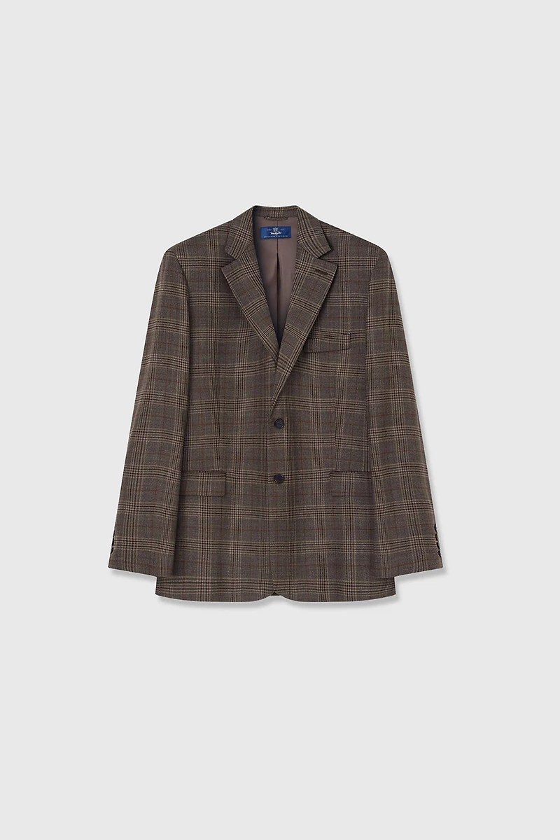 Italian VBC Twisted Two-Tone Wool Blazers
