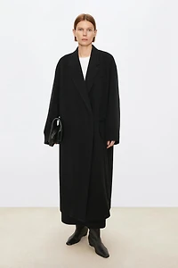 Italian Velvet-pile Cashmere Wool woolen Coat