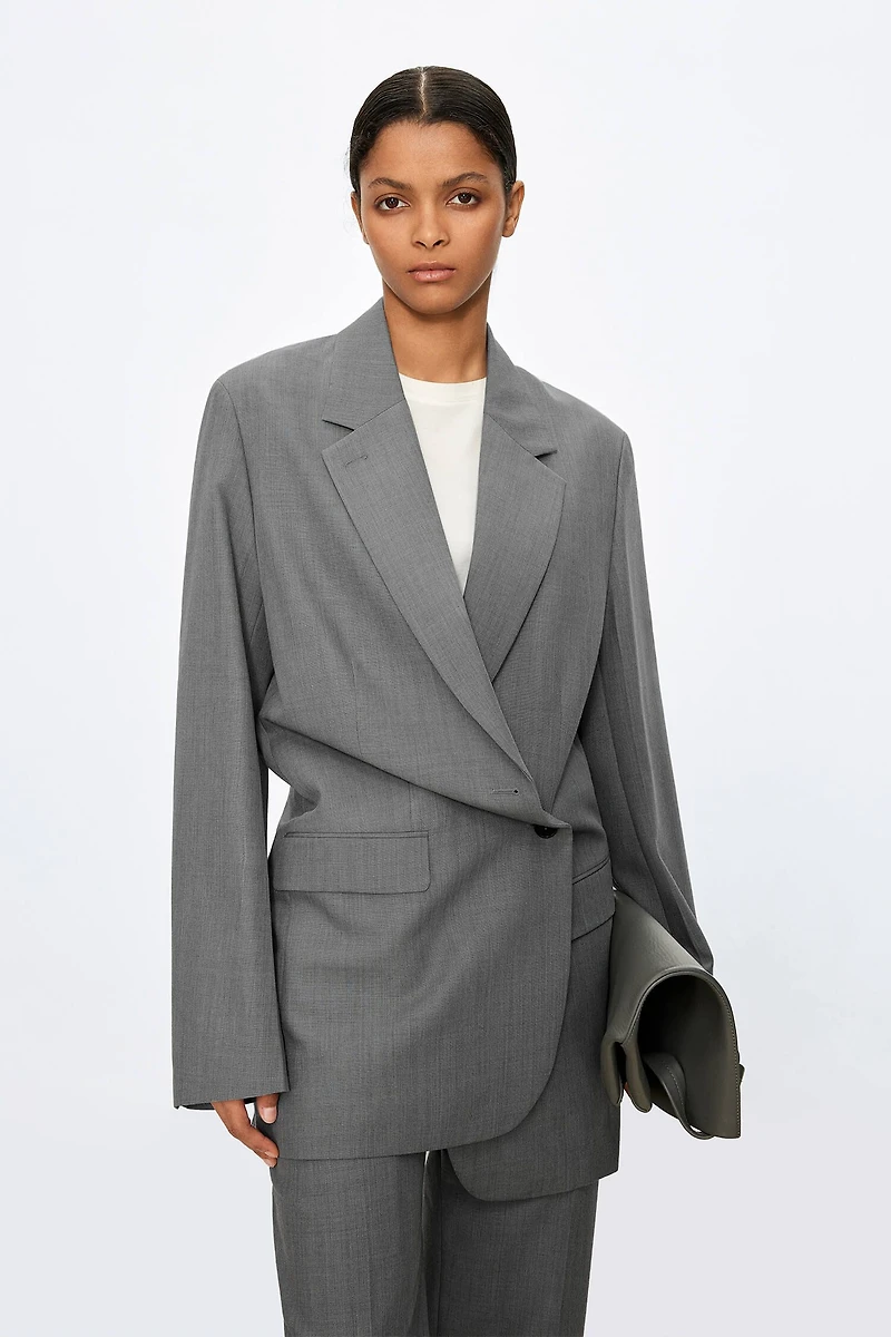Italian Wool Colorblock Blazer