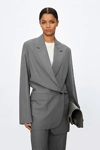 Italian Wool Colorblock Blazer