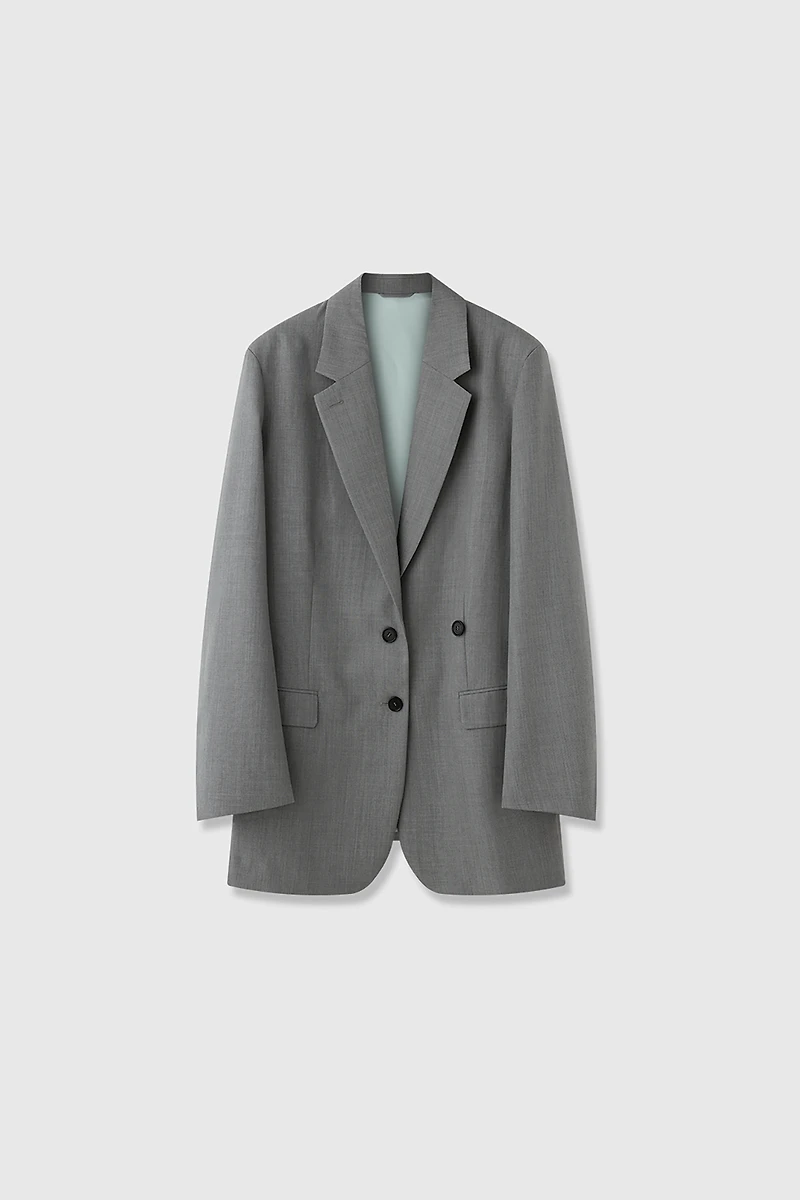 Italian Wool Colorblock Blazer