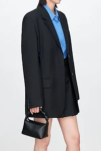 Italian Wool Cut-Out Waist Blazer