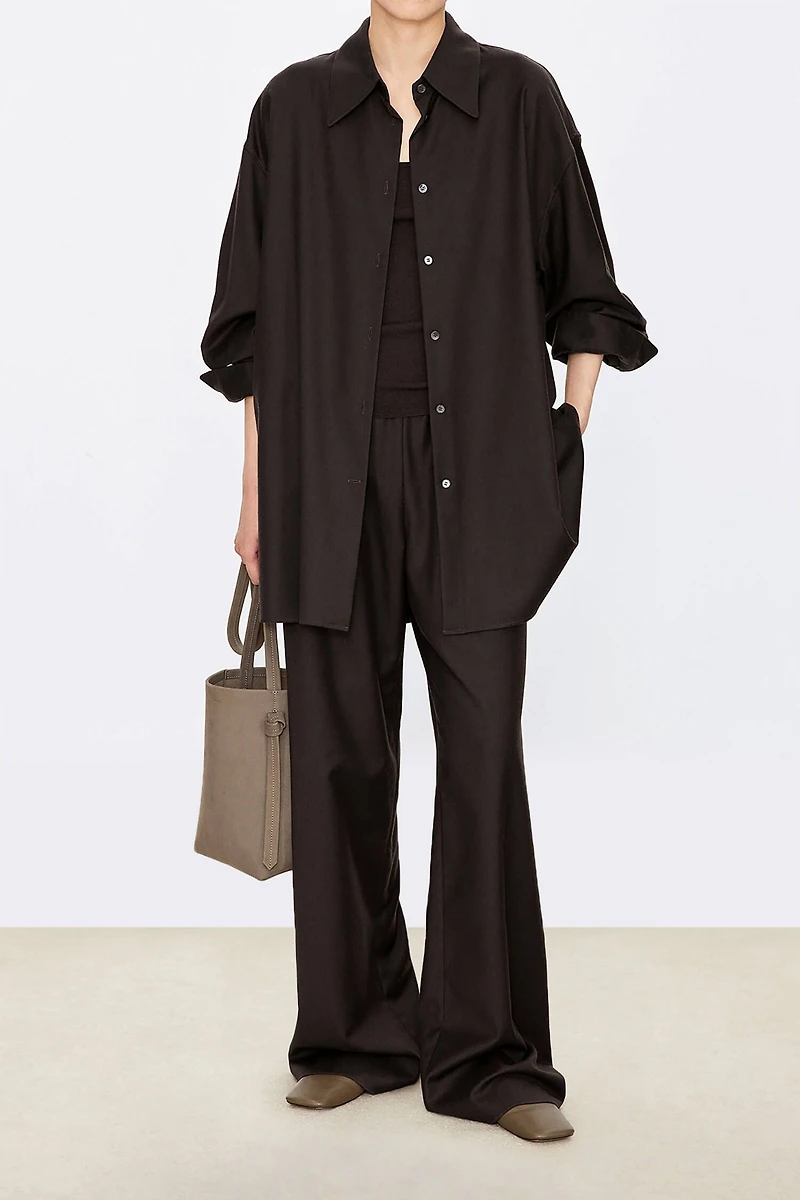 Italian Wool Flannel Trousers