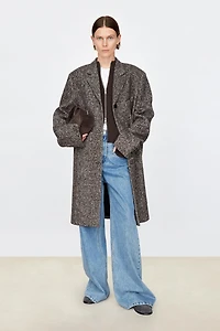 Italian Wool Straight Mid-Length Coat