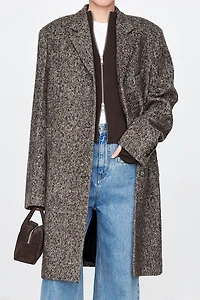 Italian Wool Straight Mid-Length Coat