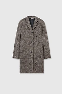 Italian Wool Straight Mid-Length Coat