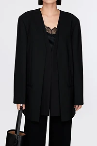 Italian Worsted Wool Silk Double-Layer Collar Suit