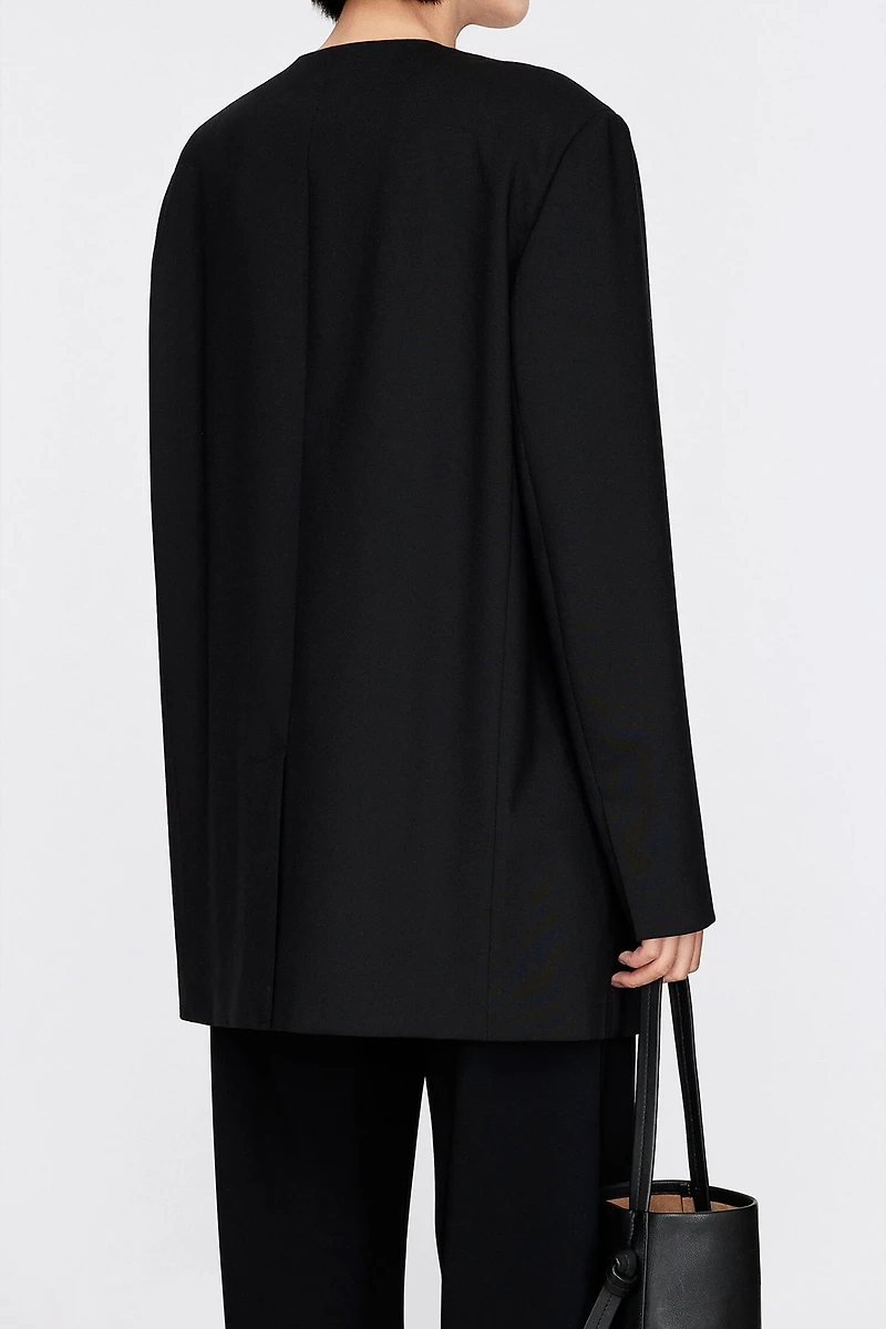 Italian Worsted Wool Silk Double-Layer Collar Suit