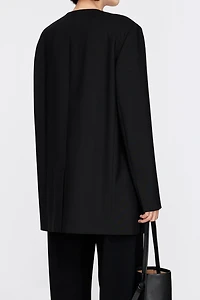 Italian Worsted Wool Silk Double-Layer Collar Suit