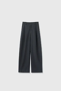 Italian Worsted Wool Waistline & Micro-arc Legs Trousers