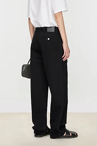 Italian Cotton Denim Tapered Jeans