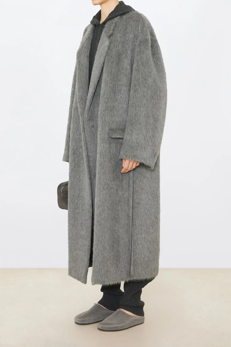 Italian Long-haired ALPACA Wool Coat