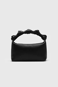 Italian Suede Handcrafted Knot Bento Bag