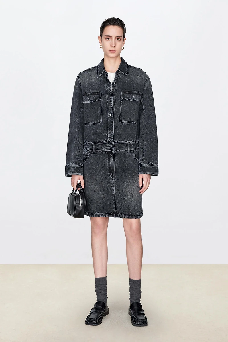 Italian Denim Shirt Dress