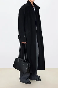 Italian Pure Wool Raglan Shoulder Coat