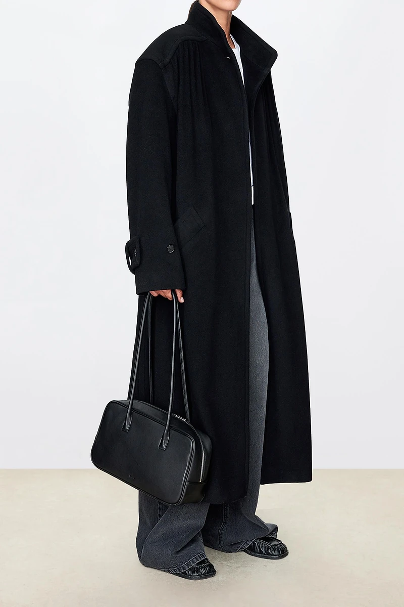 Italian Pure Wool Raglan Shoulder Coat