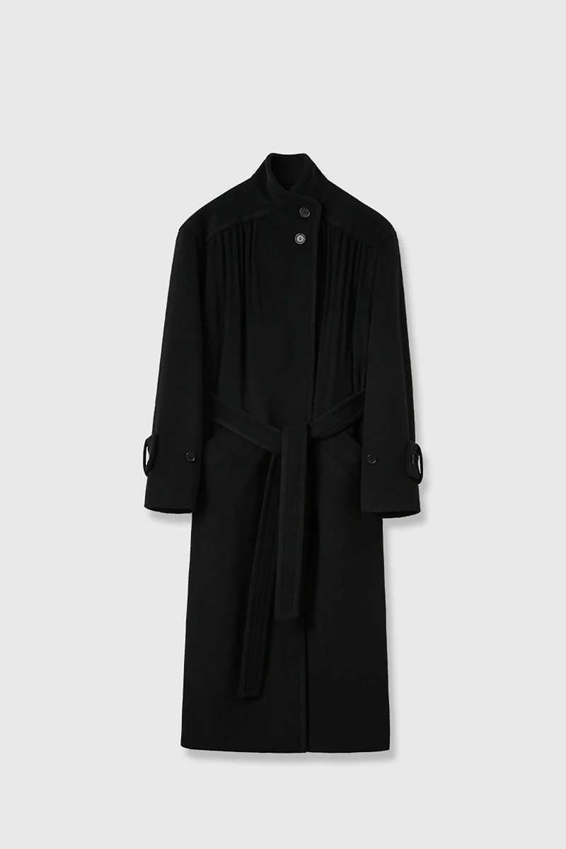 Italian Pure Wool Raglan Shoulder Coat