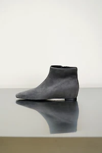 Italian Suede Ankle Boots