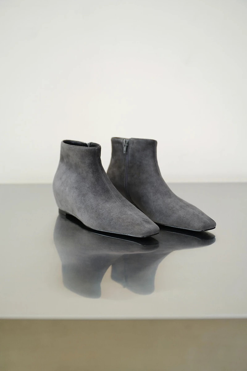 Italian Suede Ankle Boots