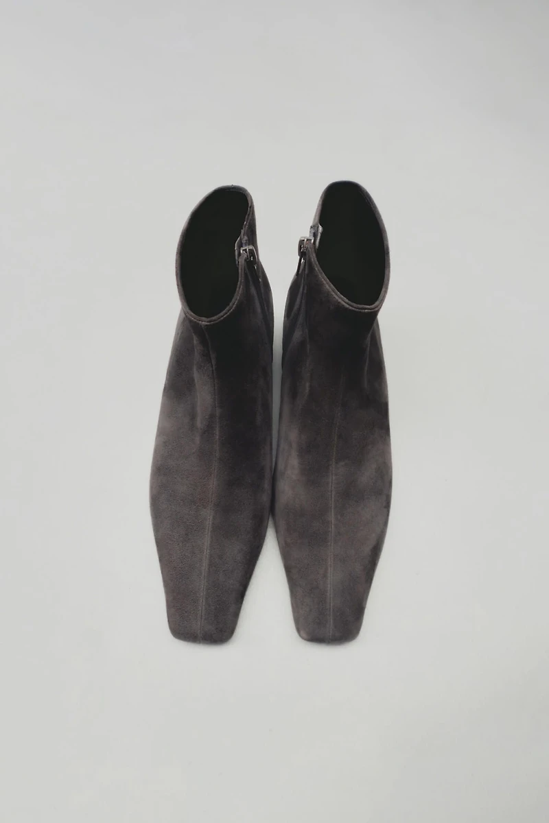Italian Suede Ankle Boots
