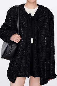 Italian Tweed Ribbon Coat