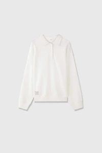 Japanese 100% Cotton Knit Polo Collar Hoodie