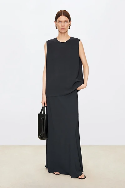 Japanese 100% Triacetate Midi Skirt