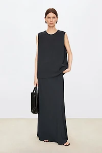 Japanese 100% Triacetate Midi Skirt