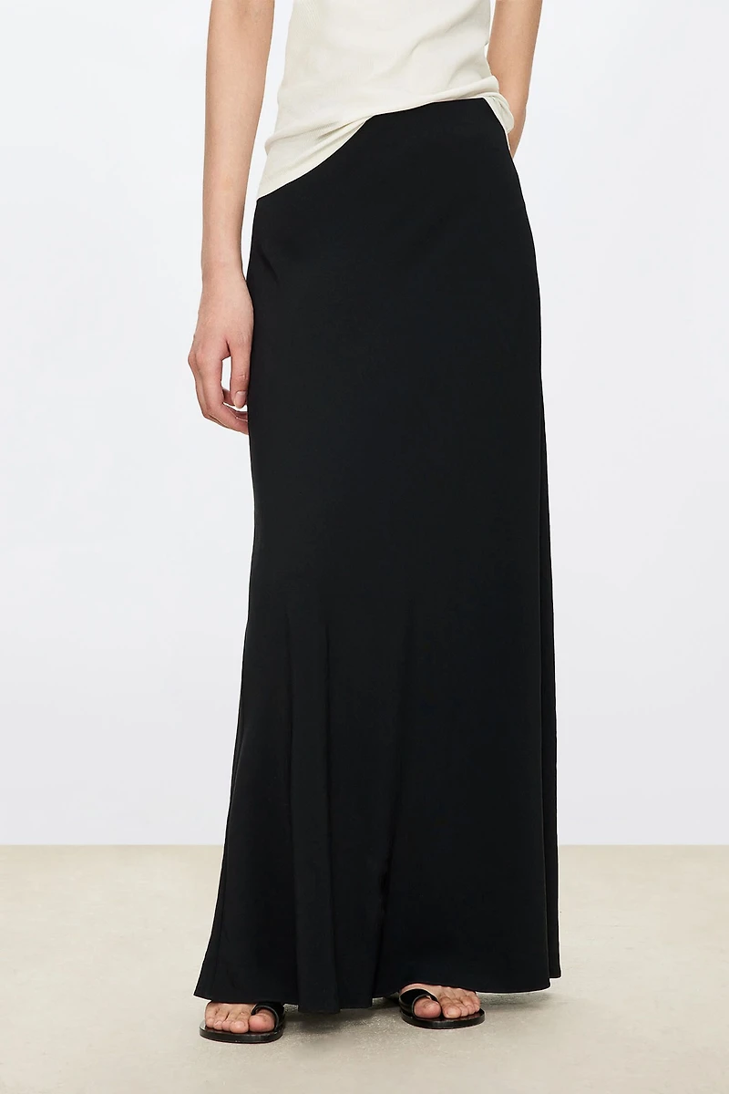 Japanese 100% Triacetate Midi Skirt