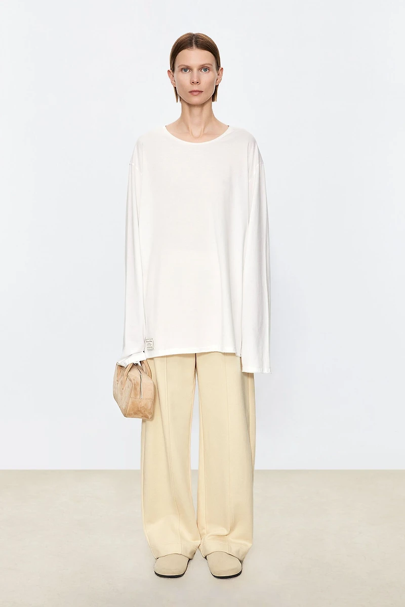 Japanese Cotton Knit Long Sleeve Top