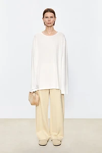 Japanese Cotton Knit Long Sleeve Top