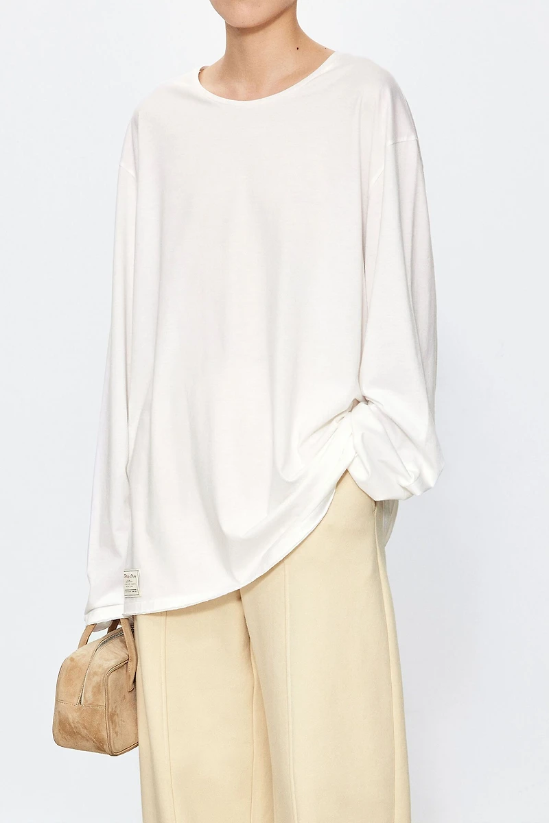 Japanese Cotton Knit Long Sleeve Top