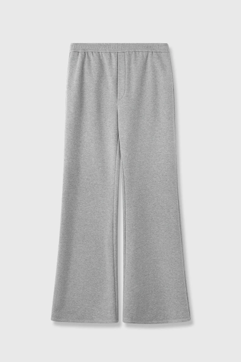 Japanese Cotton Terry Structured Flared Sweatpants