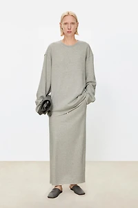 Japanese Long-Sleeve Cotton Hoody with Frayed Edges