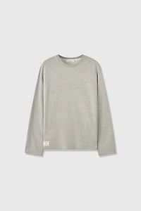 Japanese Long-Sleeve Cotton Hoody with Frayed Edges