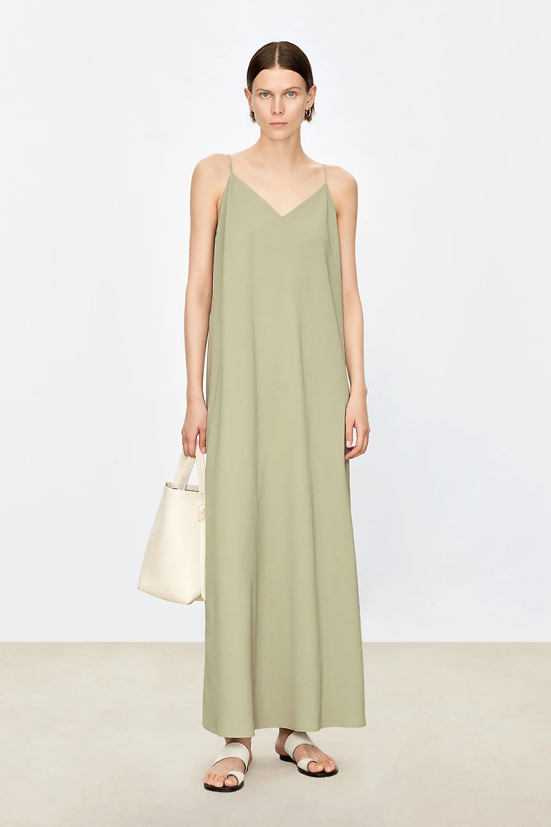Japanese Triacetate Sweetheart Slip Dress