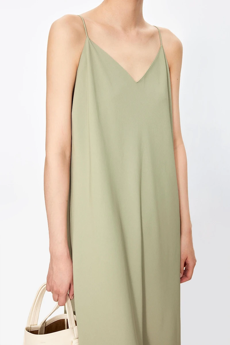 Japanese Triacetate Sweetheart Slip Dress