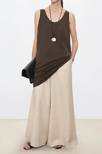 Japanese High-Density Triacetate Sleeveless Dress