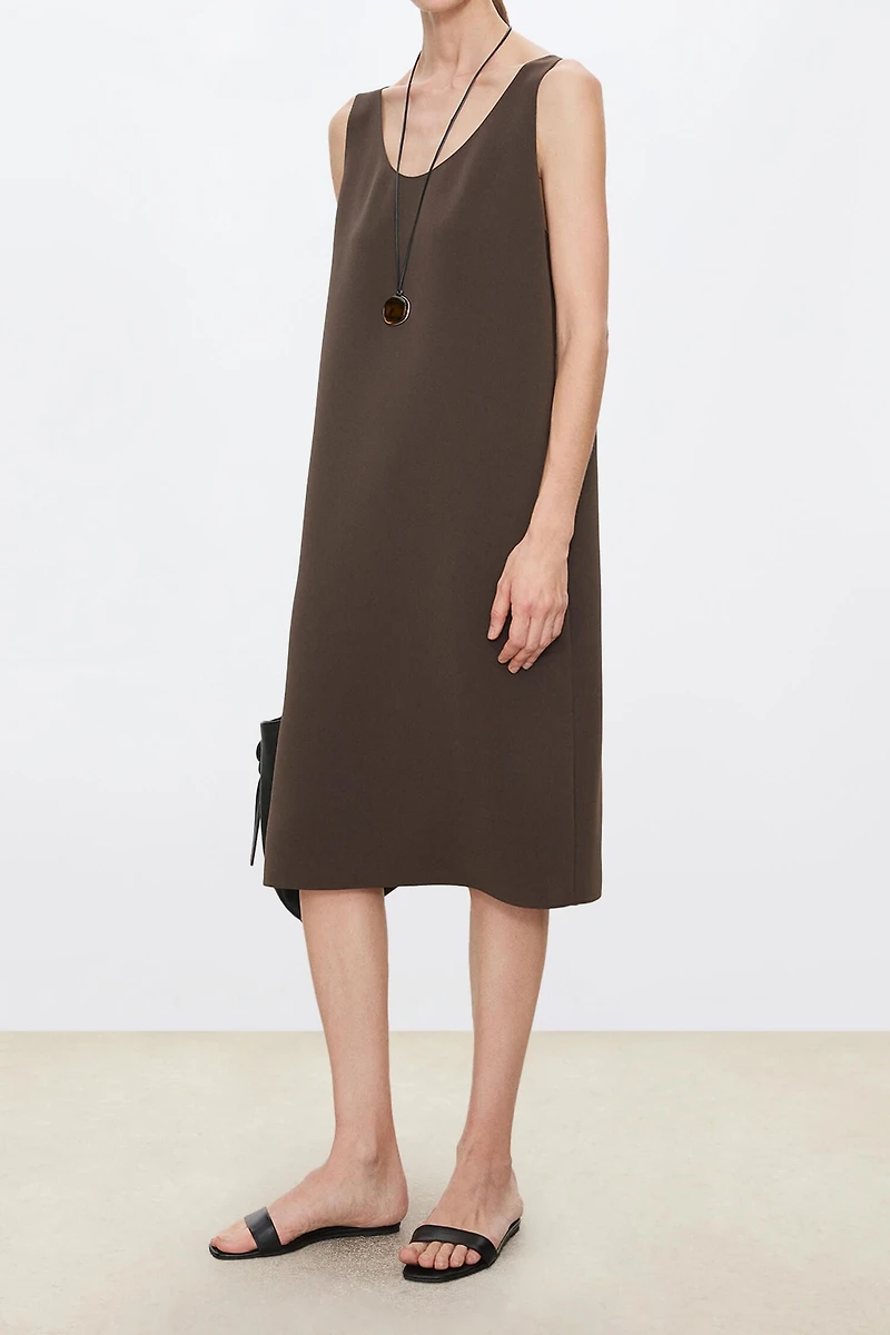 Japanese High-Density Triacetate Sleeveless Dress