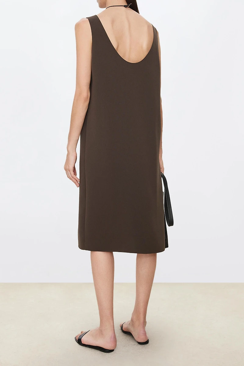 Japanese High-Density Triacetate Sleeveless Dress