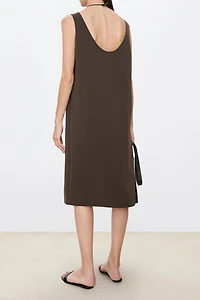 Japanese High-Density Triacetate Sleeveless Dress