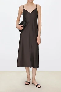 Japanese Triacetate Double-cotton Satin Cami Dress