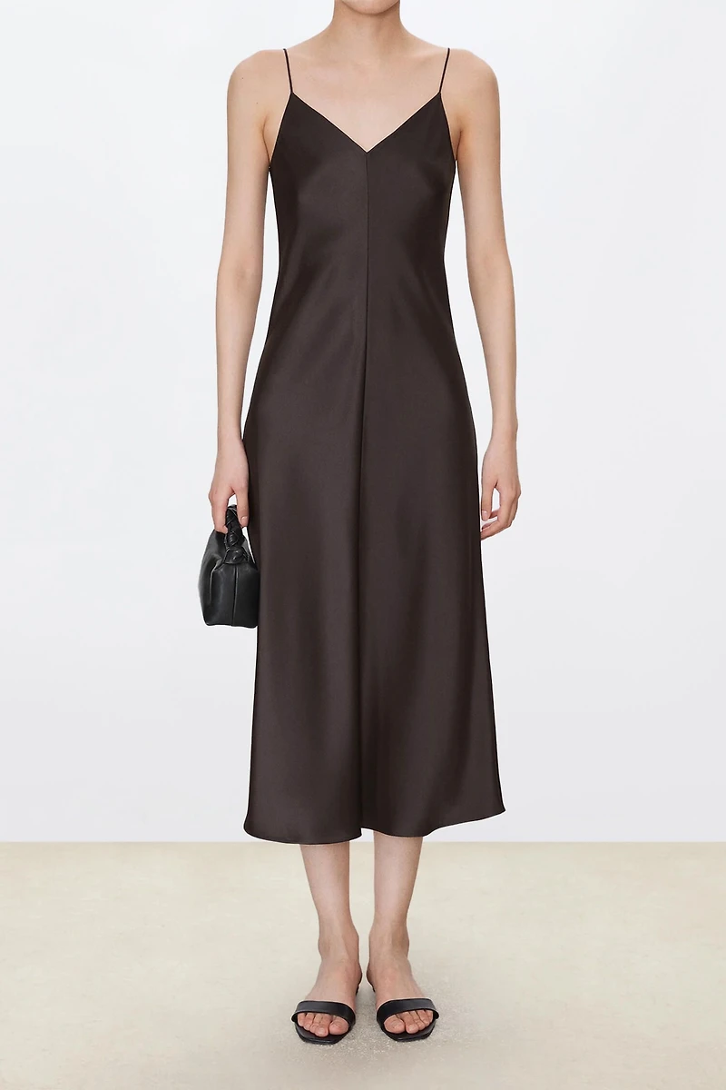 Japanese Triacetate Double-cotton Satin Cami Dress