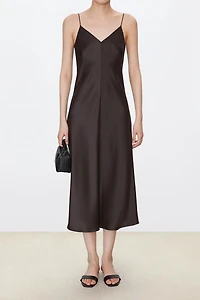Japanese Triacetate Double-cotton Satin Cami Dress