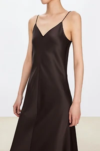 Japanese Triacetate Double-cotton Satin Cami Dress