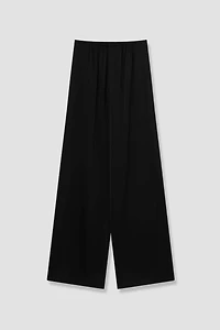 Japanese Triacetate Floor‑length Wide-leg Pants