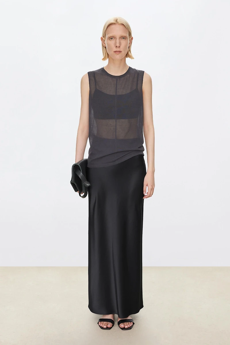 Japanese Triacetate Maxi Skirt