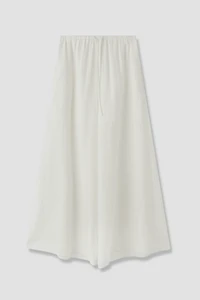 Linen Elastic Waist Wide-Leg Trousers