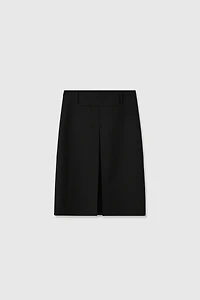 Marzotoo Fine Wool Single Pleat Midi Skirt