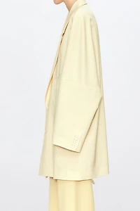 MARZOTTO Wool Blend Batwing Sleeve Blazer